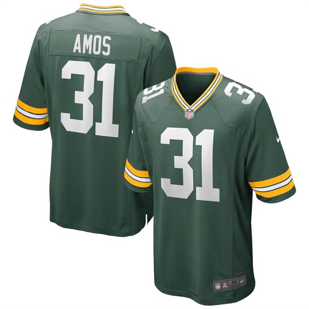 mens nike adrian amos green green bay packers game jersey